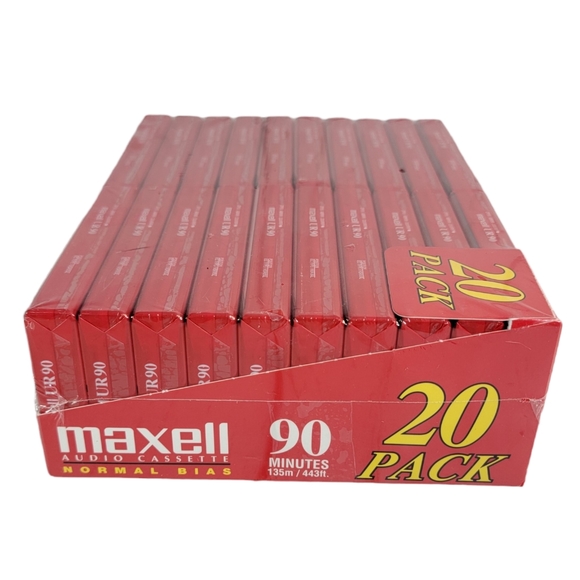 Maxwell Normal Bias Audio Cassette 90 Minutes Blank Media Tapes 20 Pack NIP - Picture 6 of 9